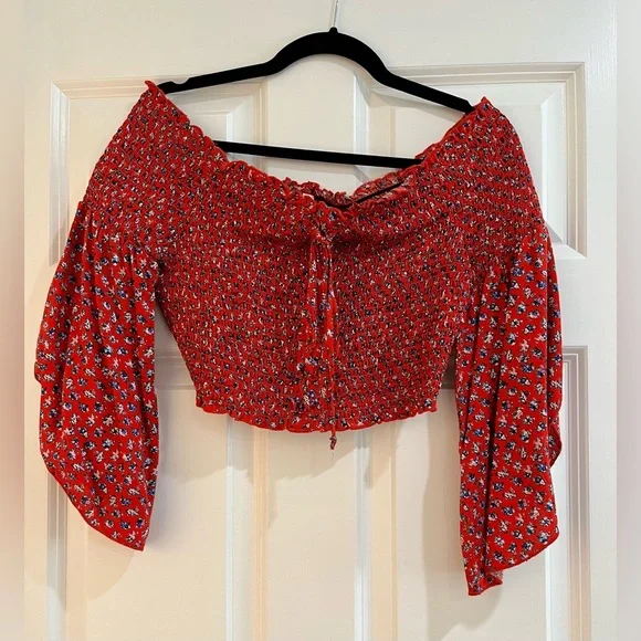 Floral off shoulder top - Picture 5 of 5